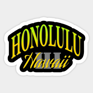 City Pride: Honolulu, Hawaii Sticker